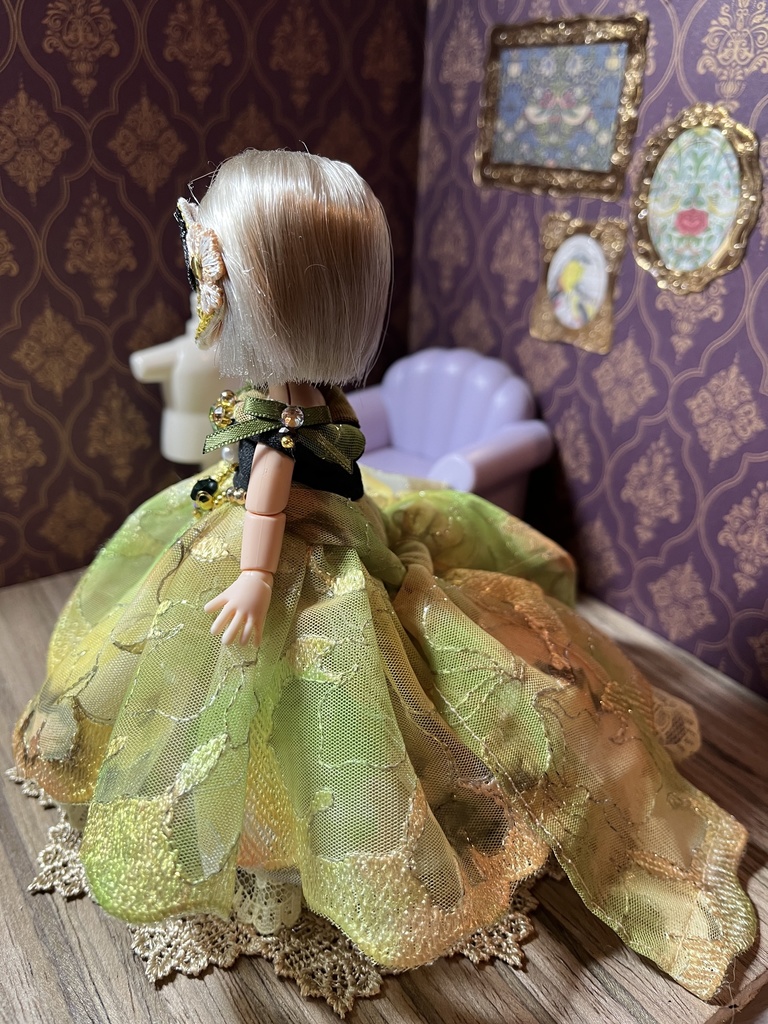 ミモザ姫のドレスセット