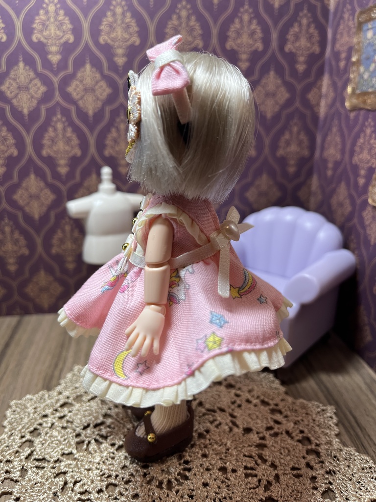 ユニコーンワンピースセット（黄色）