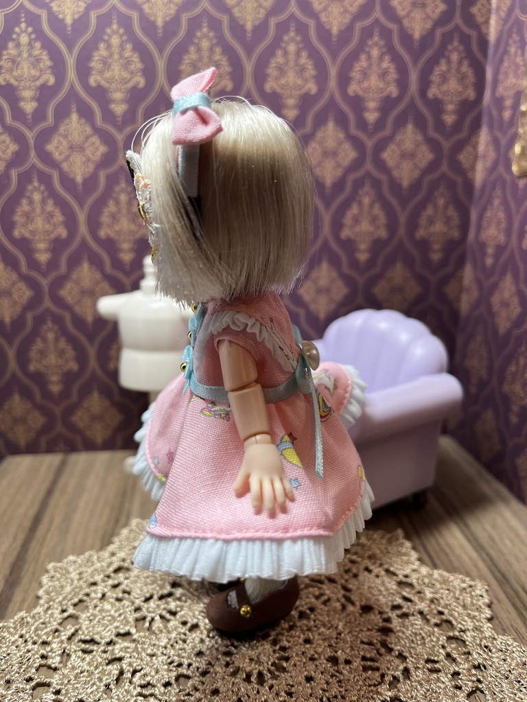 ユニコーンワンピースセット（水色）