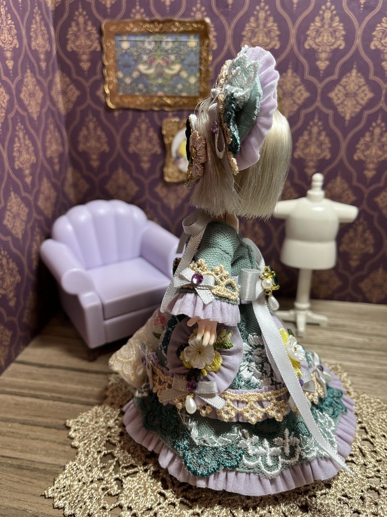 翠玉の王女のドレスセット