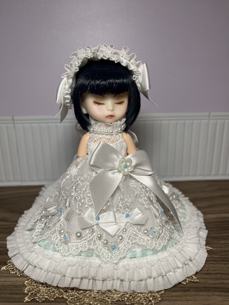 たっぷりリボンなウエディングドレスセット