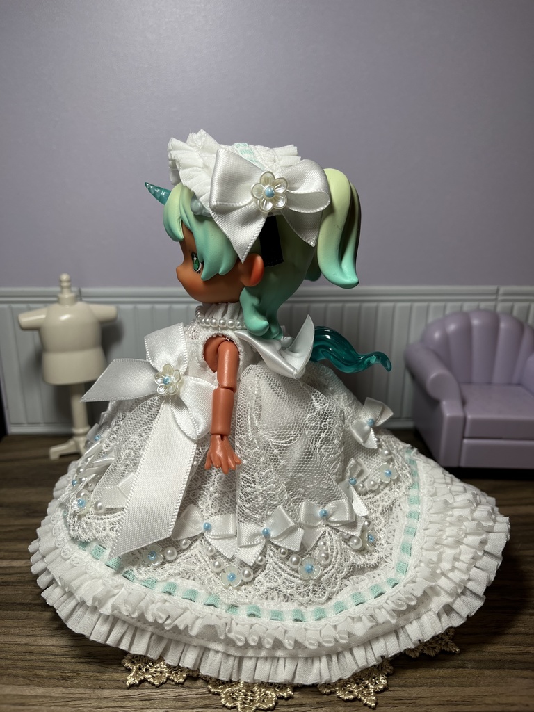 たっぷりリボンなウエディングドレスセット