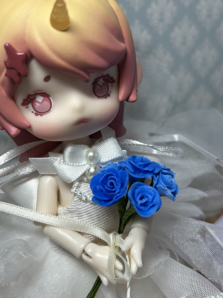 青薔薇のミニブーケ