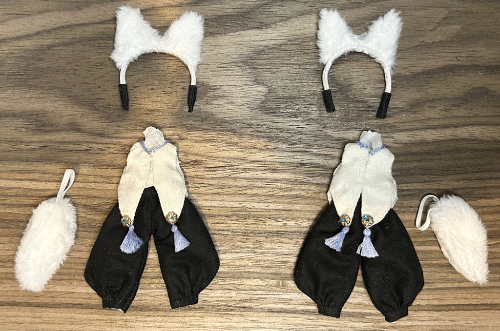 白狐セット（青）