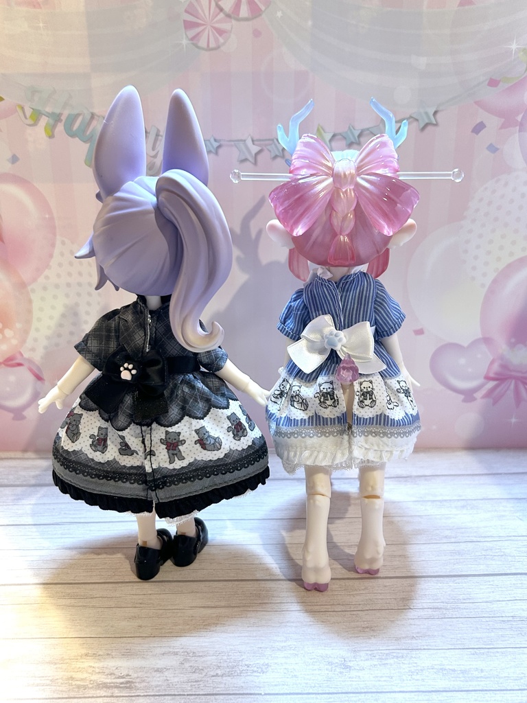 猫ちゃんお出掛けワンピース