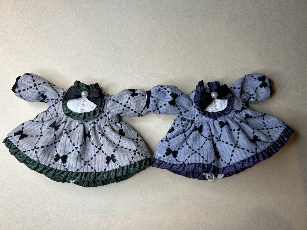 1/12 リボンコーデュロイワンピース