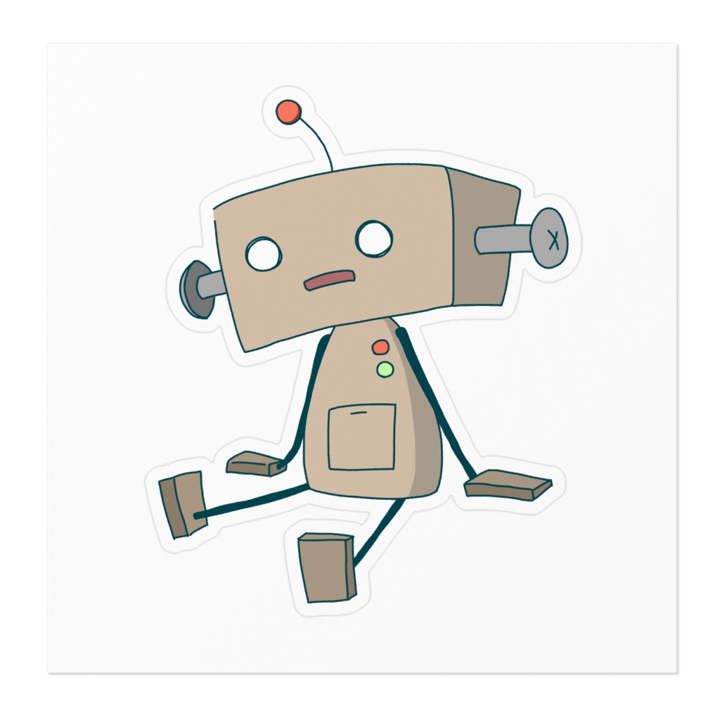 ろぼっとのステッカー