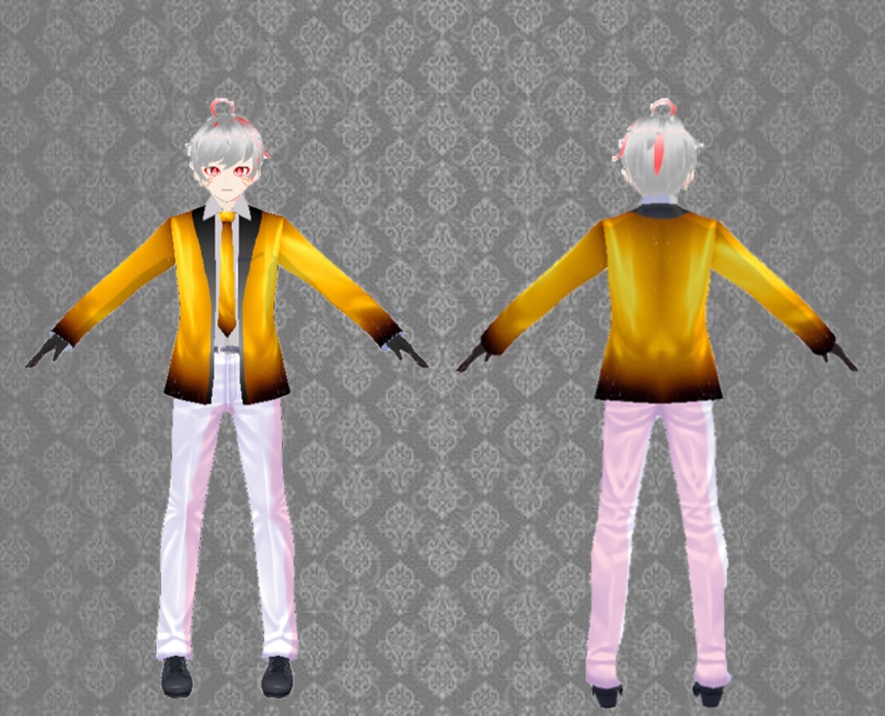 【Vroid】金のジャケット衣装テクスチャ