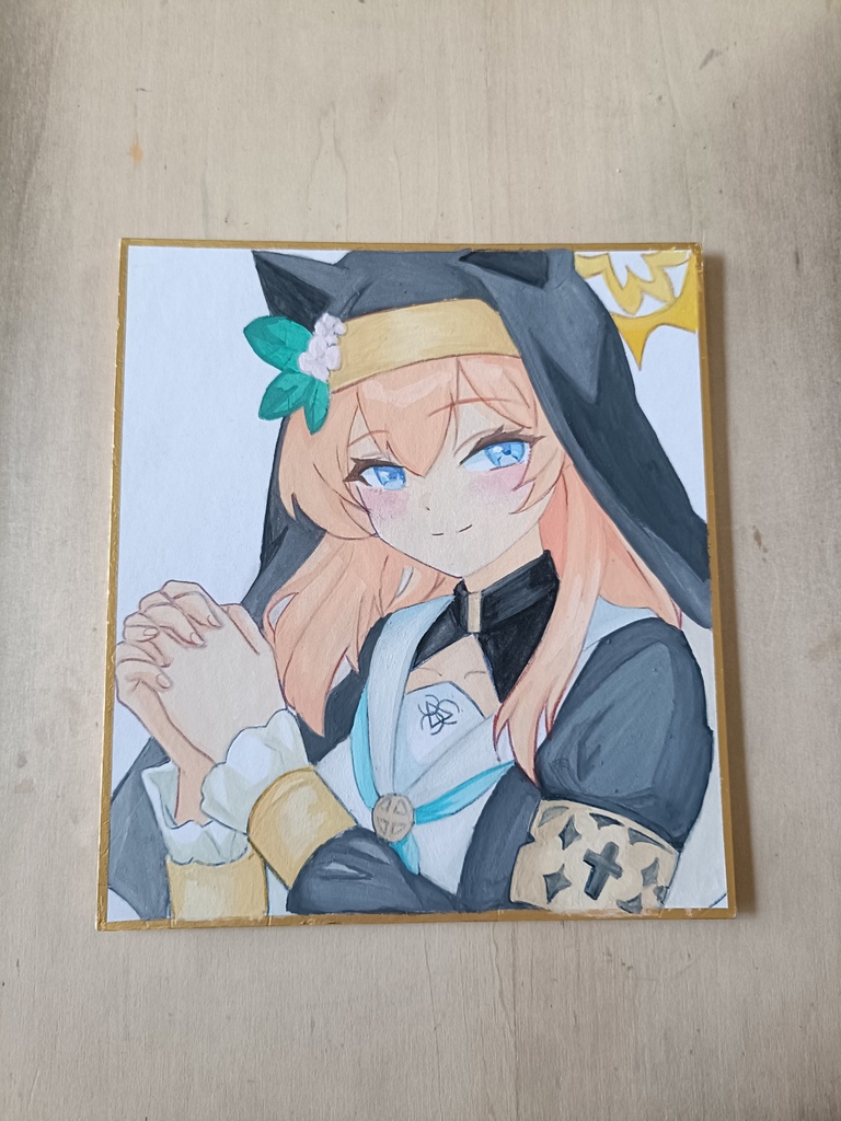 ブルーアーカイブ　マリー　色紙