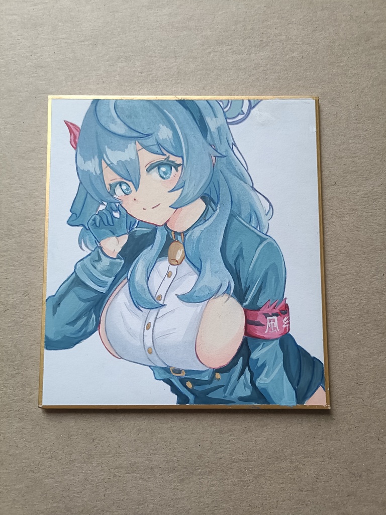 ブルーアーカイブ　アコ　イラスト色紙