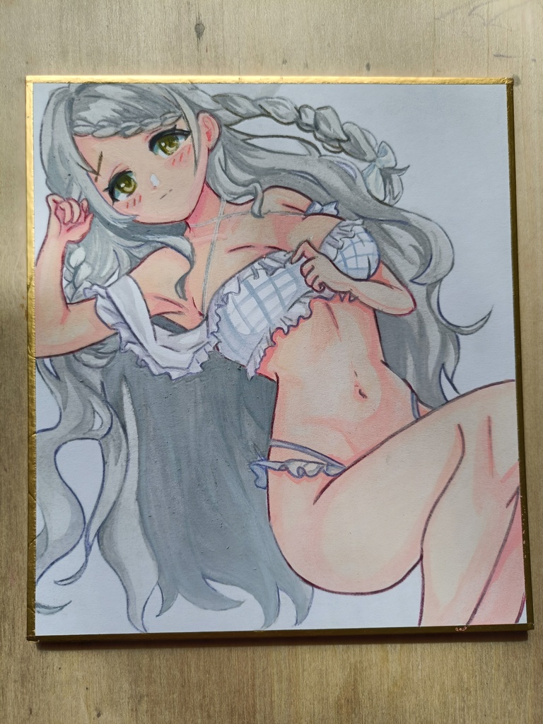 ブルアカ　ブルーアーカイブ　桜井ミヨ　イラスト色紙