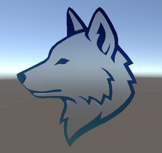 ピンバッジ（狼）