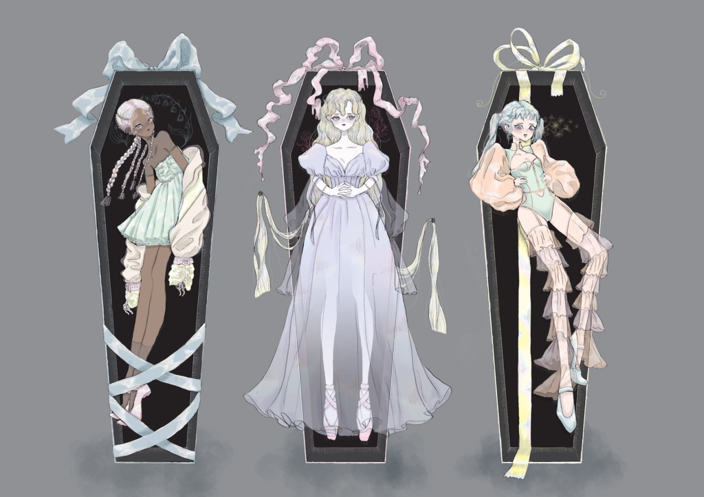 Coffin Dolls' Postcard
