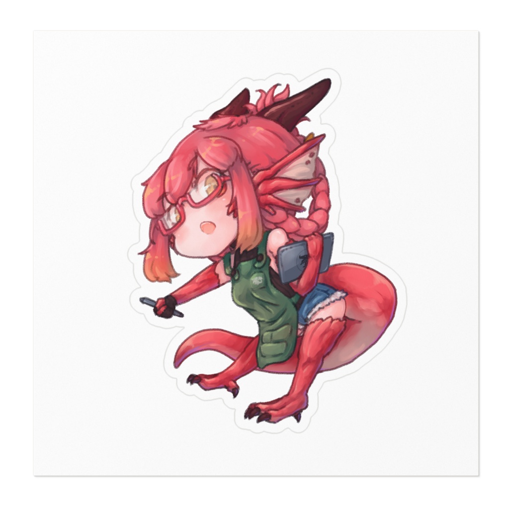 竜乃ハナビ ステッカー