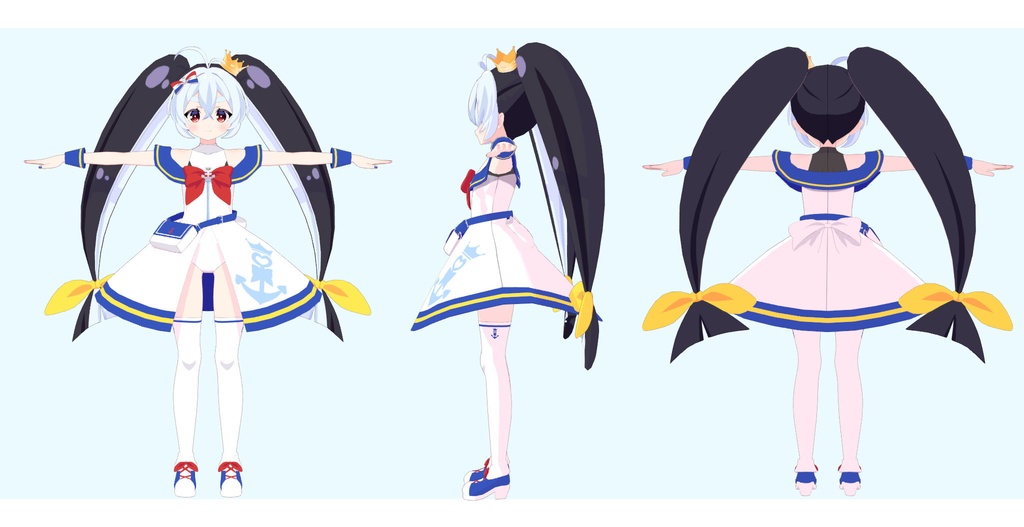 【1点限り】オリジナル3Dモデル"シャチ娘"