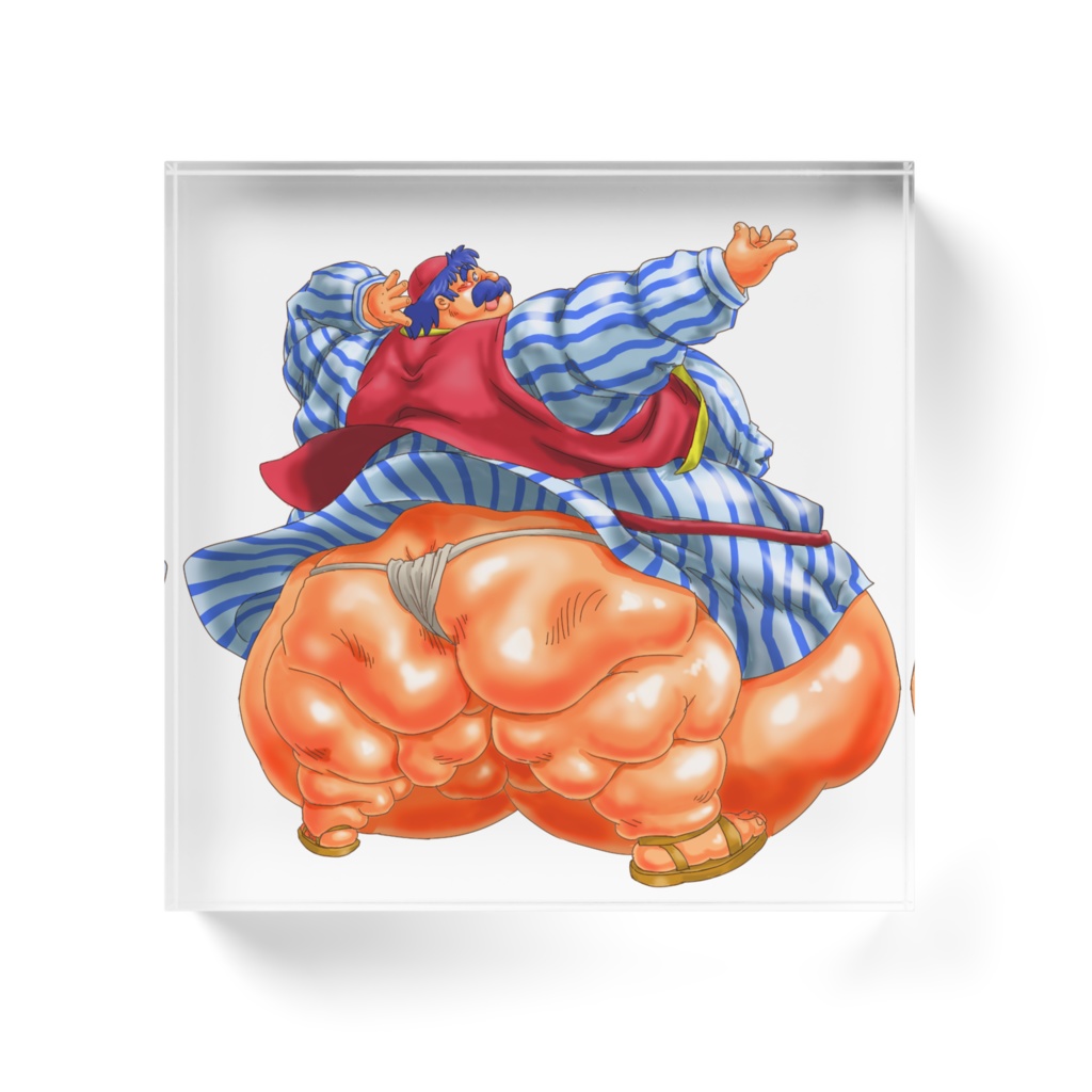 どっしりトルネコさんアクリルブロック