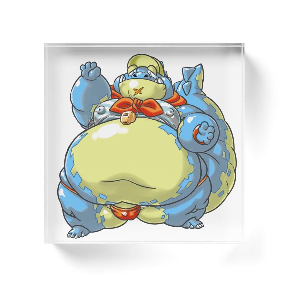 でっぷりマカラさんアクリルブロック