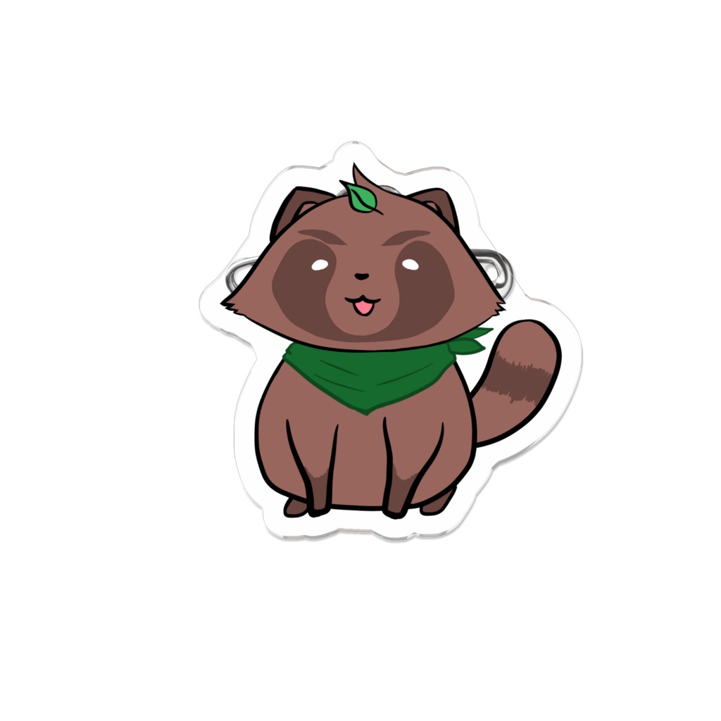 綿貫たぬきのアクリルバッチ