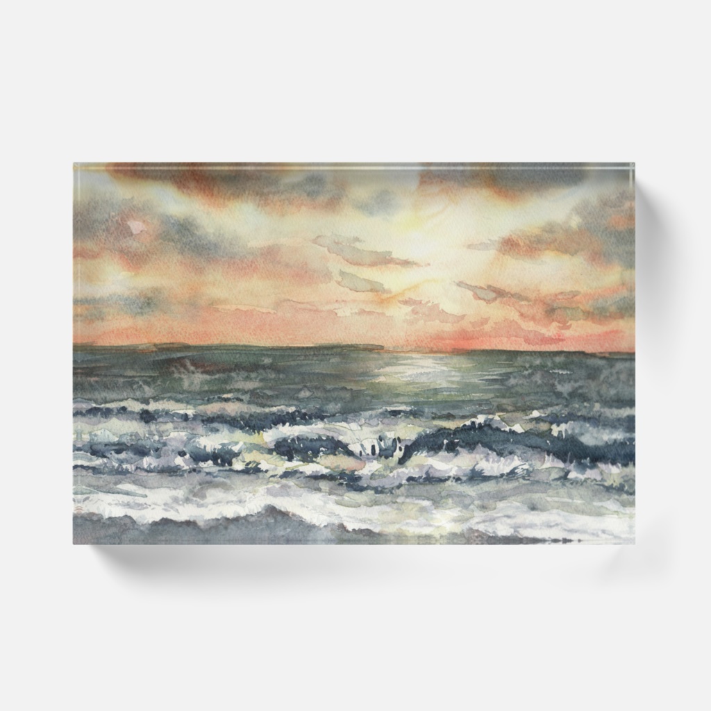 アクリルブロック sunset beach 20200205