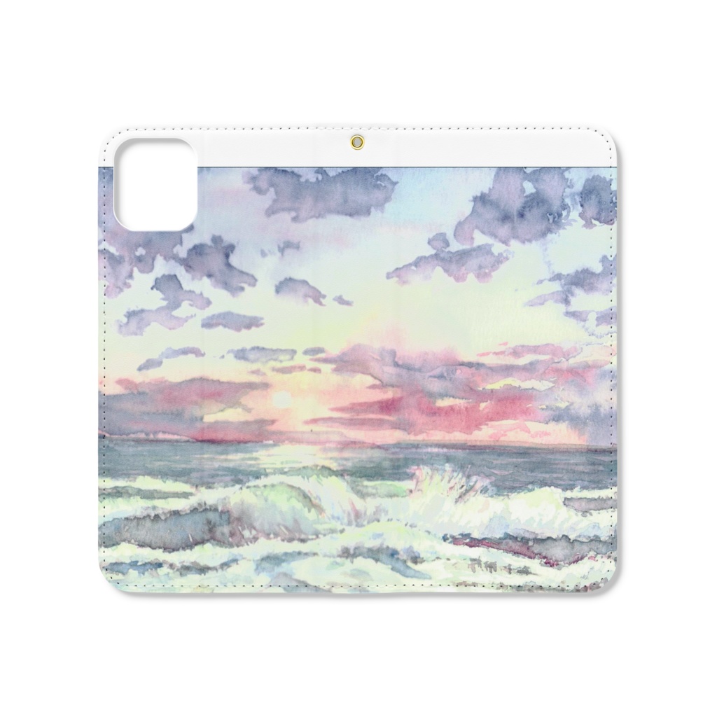 手帳型iPhoneケース sunset beach 20200404