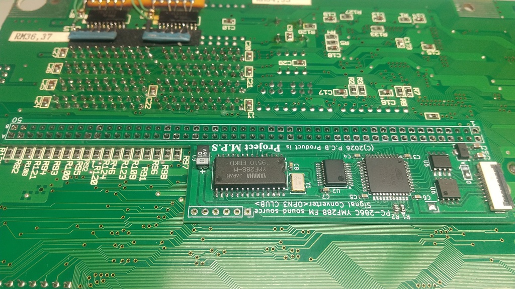 EPSON 98互換機PC-286C(PC CLUB)用OPN3Lモジュール「OPN3 CLUB」