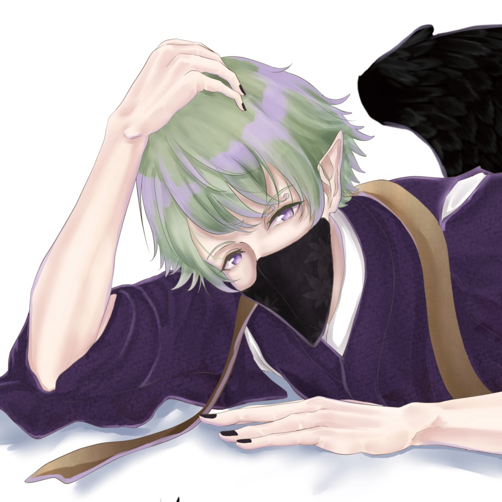 添い寝?押し倒し!?烏天狗のお色気♨抱き枕カバー