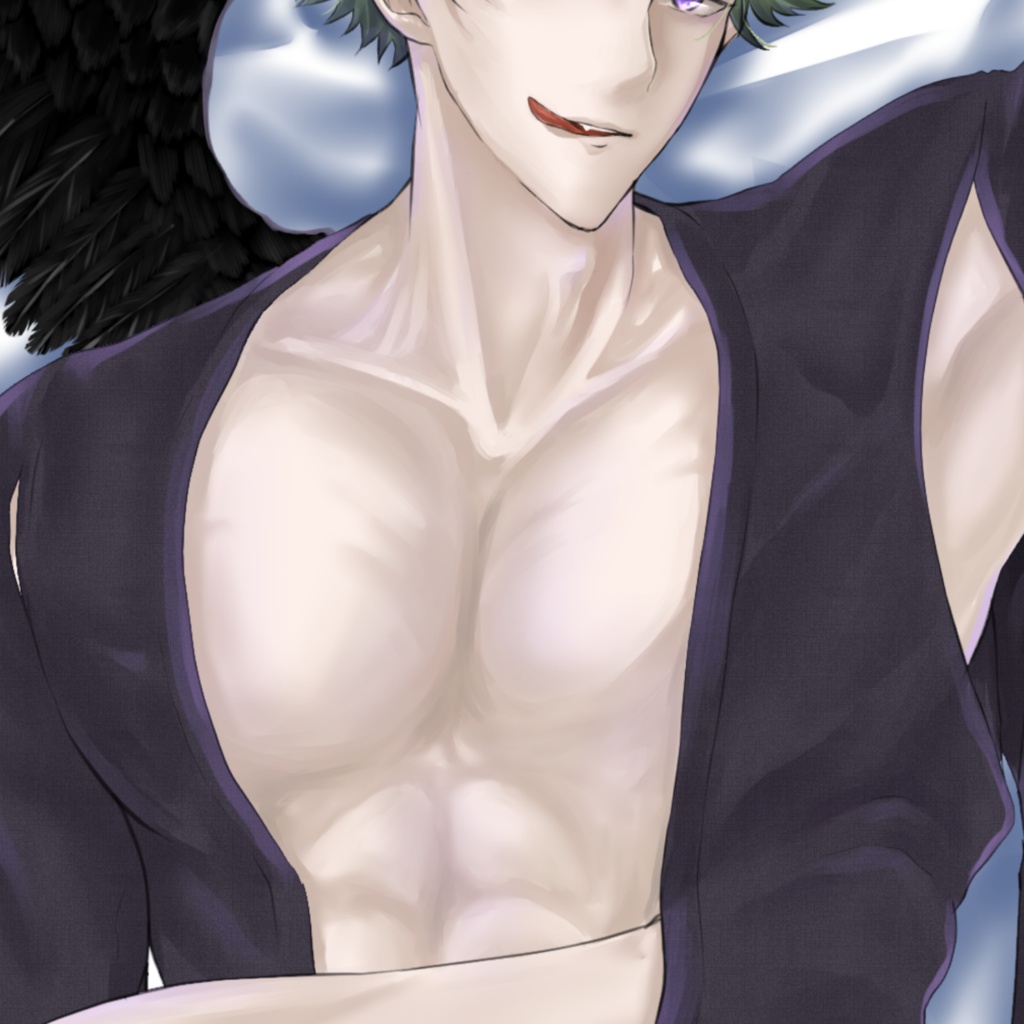 添い寝?押し倒し!?烏天狗のお色気♨抱き枕カバー