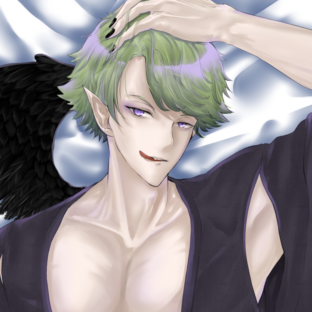 添い寝?押し倒し!?烏天狗のお色気♨抱き枕カバー