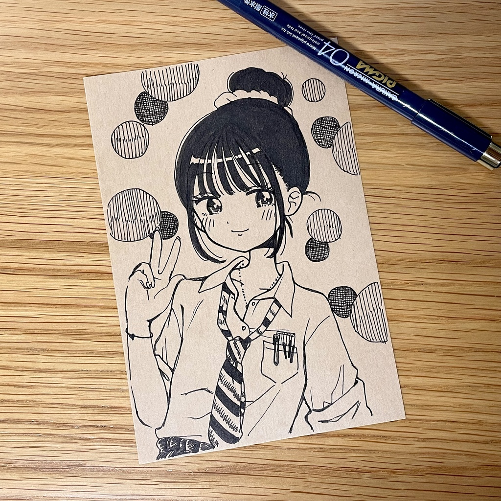 【ドローイング】クラスのギャルの松本さん