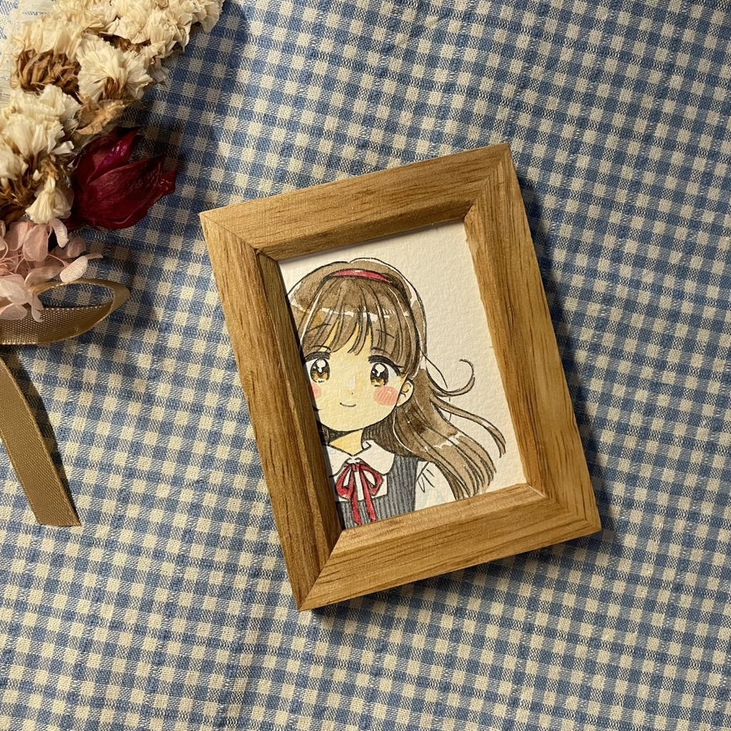 【原画】ミニサイズ制服ちゃん💛ジャンスカ