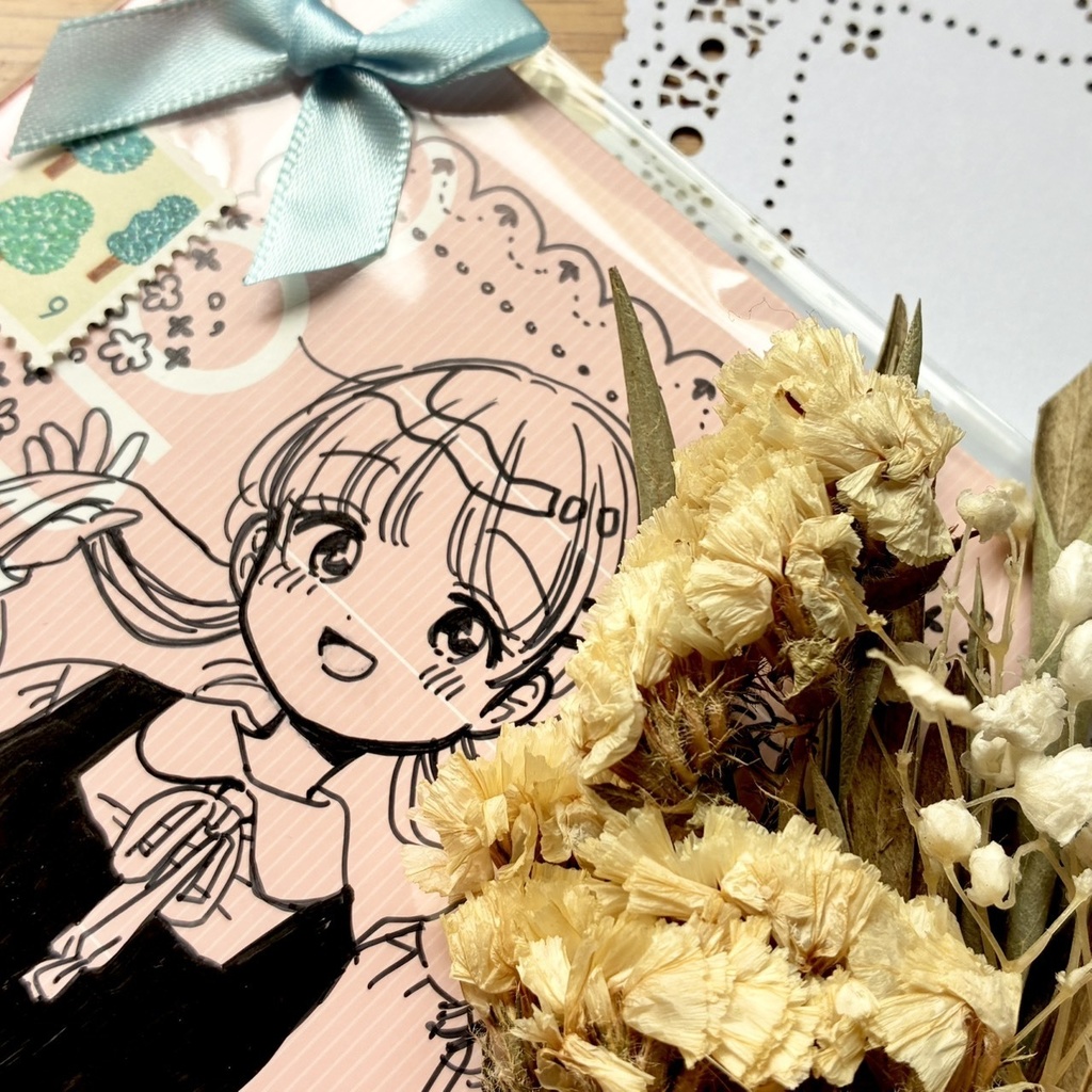 【直筆】A6サイズミニノート🌟ジャンスカちゃん