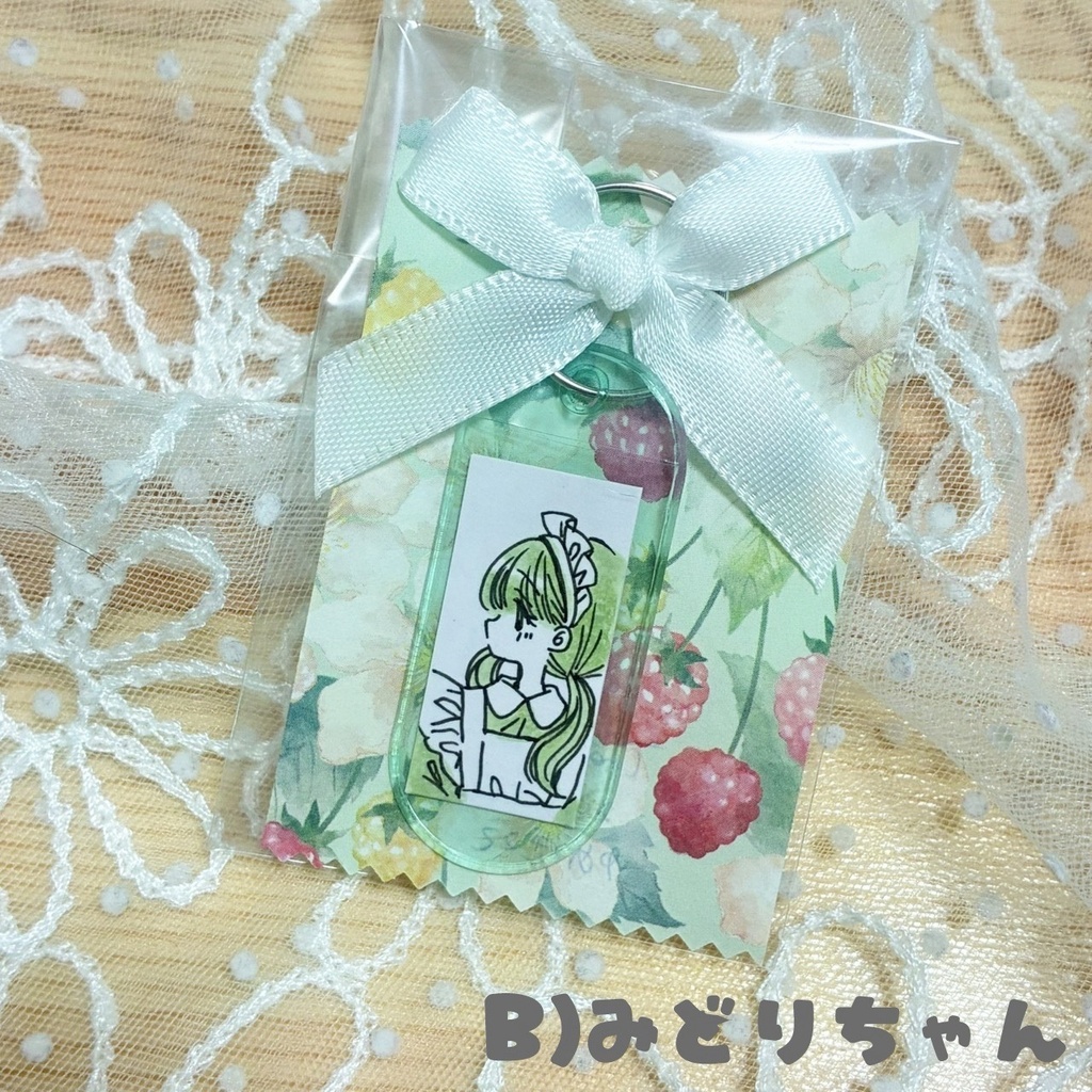【原画】メイドさん名札キーホルダー(1点ずつ)