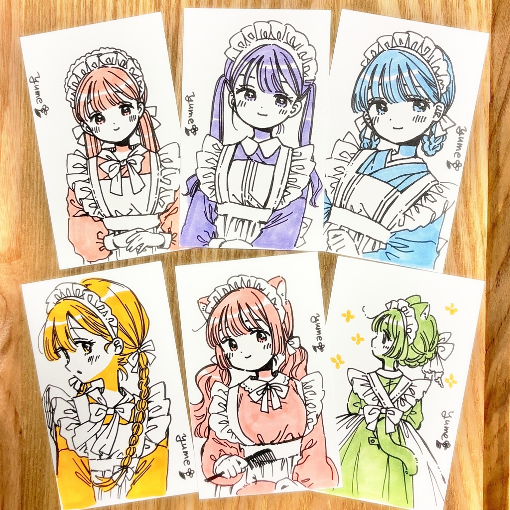 【原画】メイドさんカード(1点ずつ)
