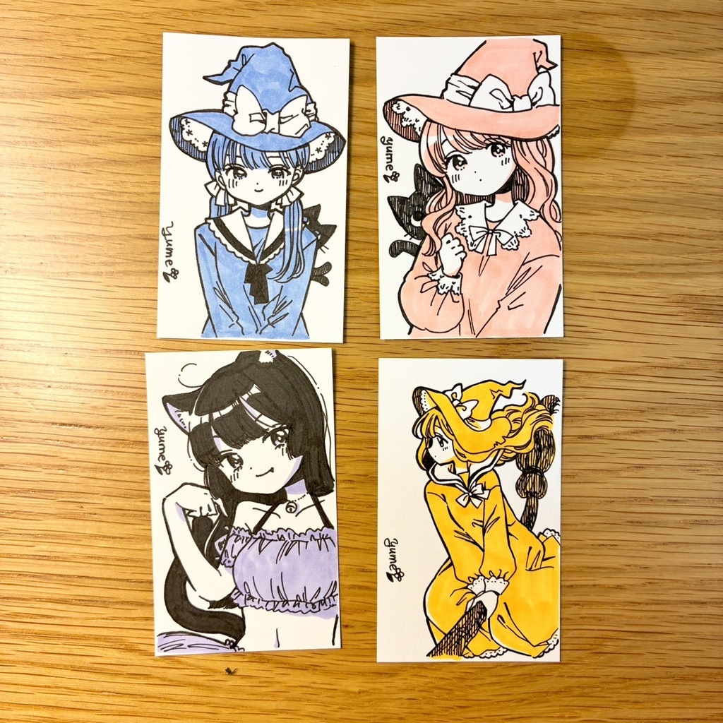 【原画】ハロウィンちゃんカード(1点ずつ)