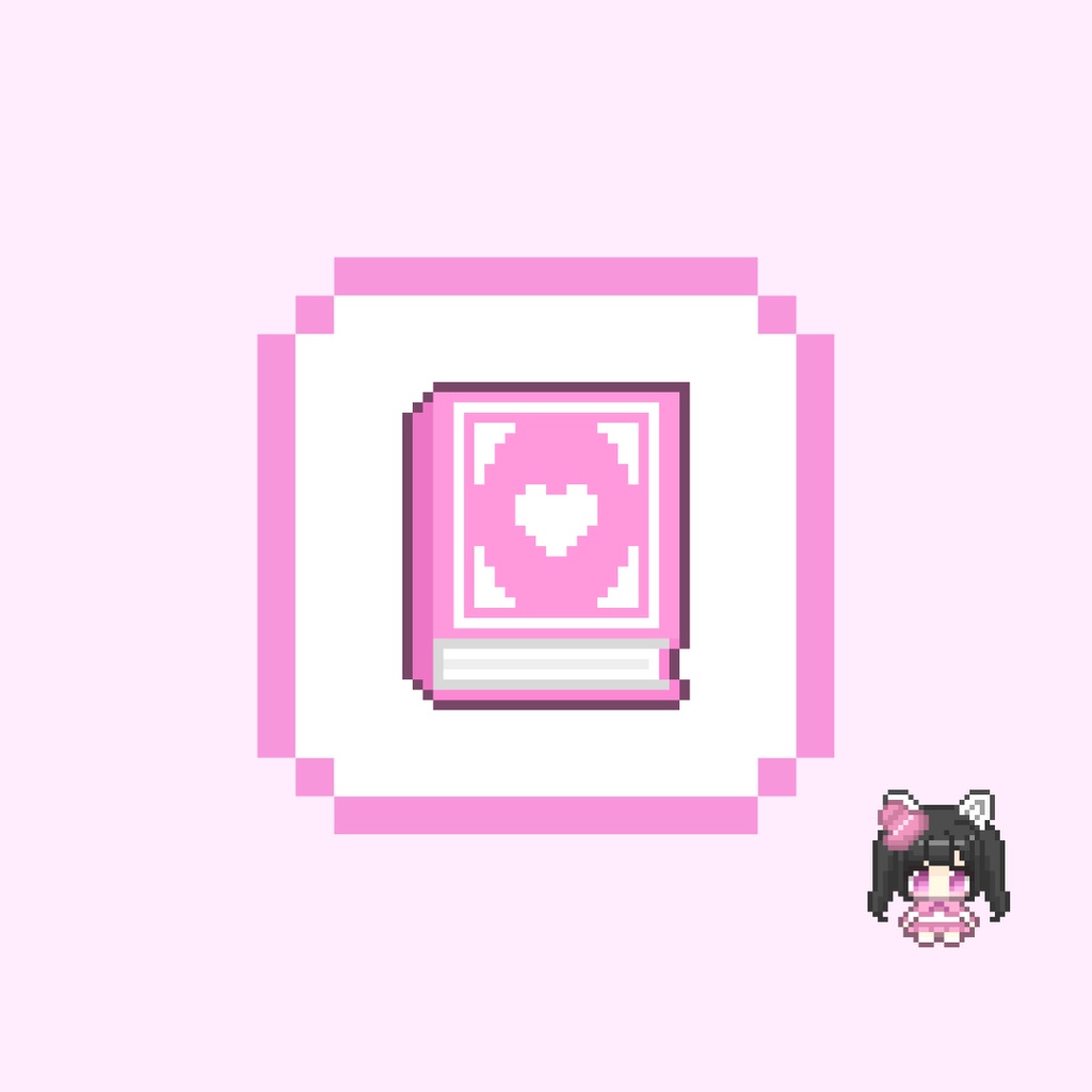 Twitch・YouTube対応 カラフルな本のドット絵サブスクバッジ メンバーシップバッジ