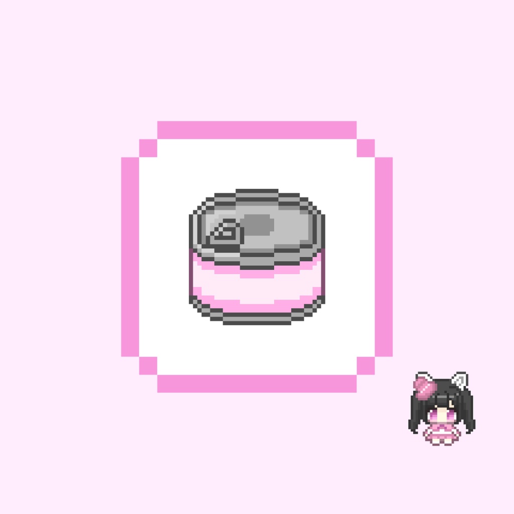 Twitch・YouTube対応 カラフルな缶詰のドット絵サブスクバッジ メンバーシップバッジ