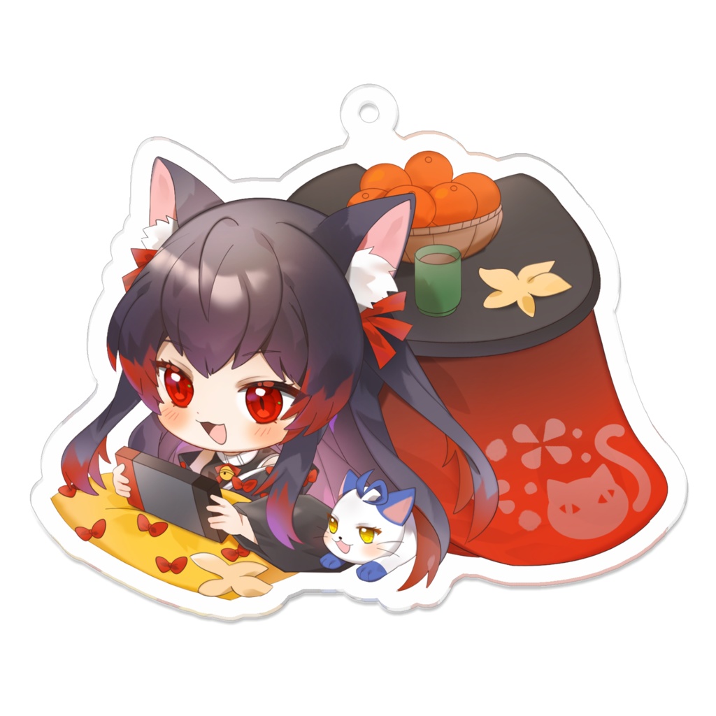 黒猫黒奈(こたつねこ)アクリルキーホルダー