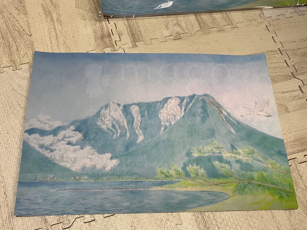 銭湯富士ならぬ「風呂大山」ポスター(※ito様コラボ)