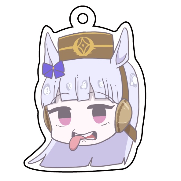 変顔ゴルシヘッドアクリルキーホルダー