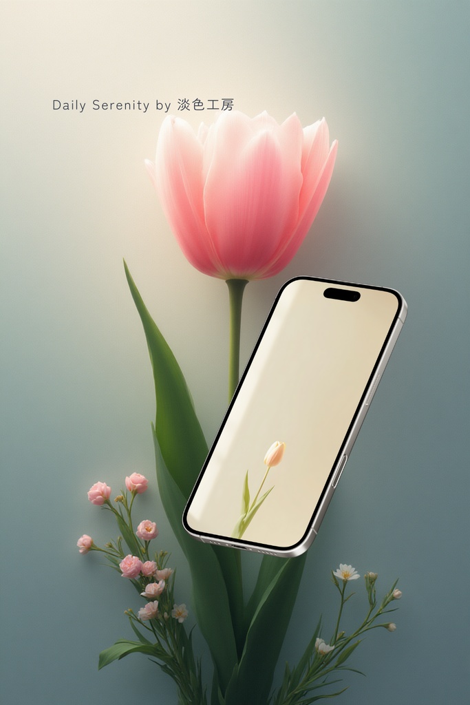 【スマホ壁紙】韓国インテリア風チューリップ 5枚セット | Tulip Collection