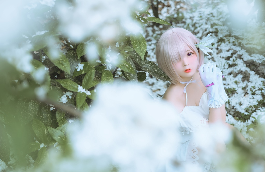 #54【4K】嶋葵 Fate Go マシュ・キリエライト 二周年ドレス