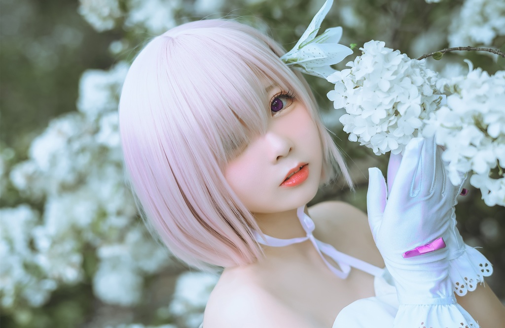 #54【4K】嶋葵 Fate Go マシュ・キリエライト 二周年ドレス