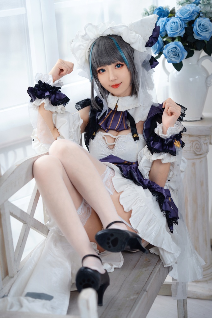 #66【4K】弥音音 みいん miya アズールレーン チェシャー(Cheshire)公式 & チャイナドレス