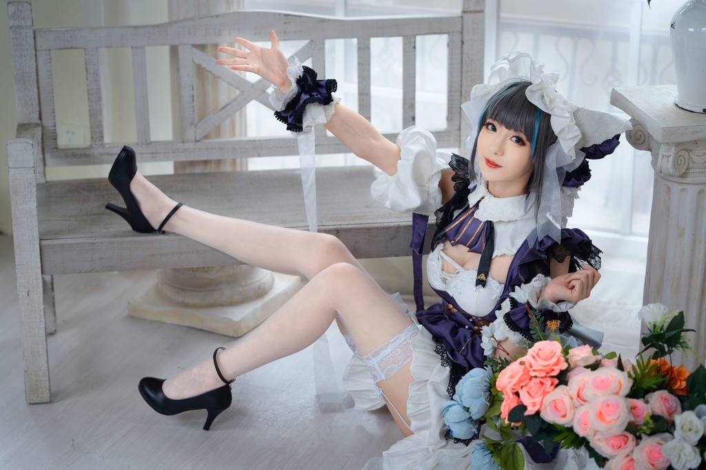 #66【4K】弥音音 みいん miya アズールレーン チェシャー(Cheshire)公式 & チャイナドレス