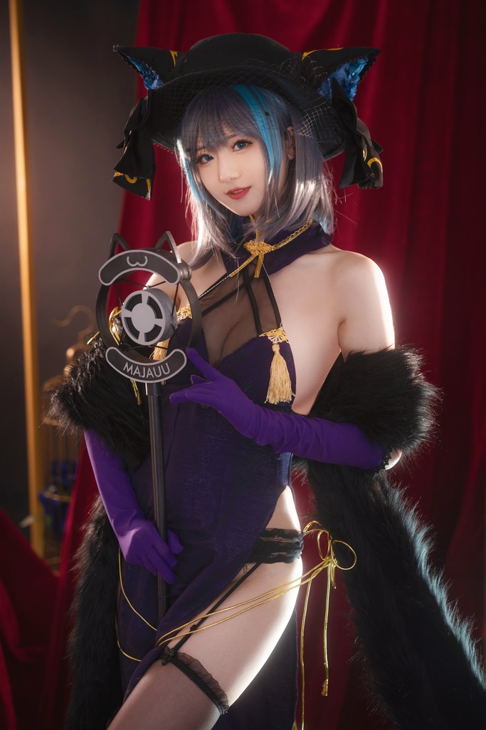 #66【4K】弥音音 みいん miya アズールレーン チェシャー(Cheshire)公式 & チャイナドレス