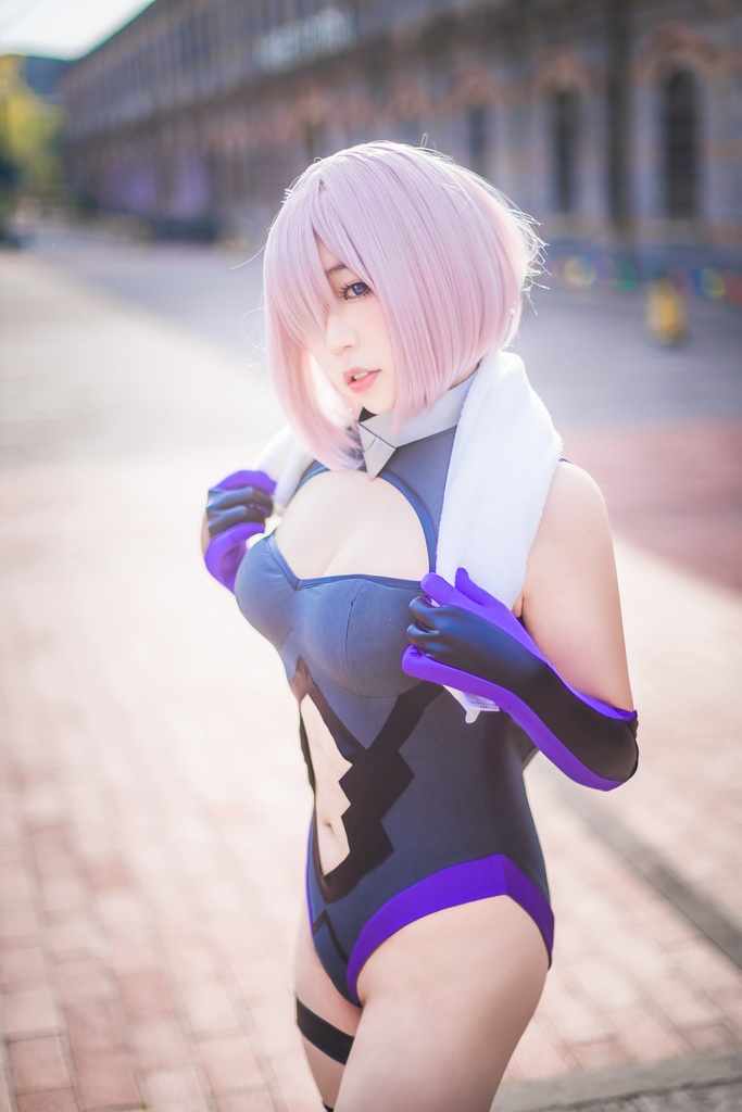 #70【4K】桃桃子 momoko Fate Go マシュ トレーナー & ジャンヌ 礼服(二周年)