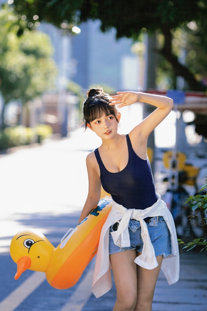 #82【4K】黑貓貓 nekonya 「黄色小鴨と水着」