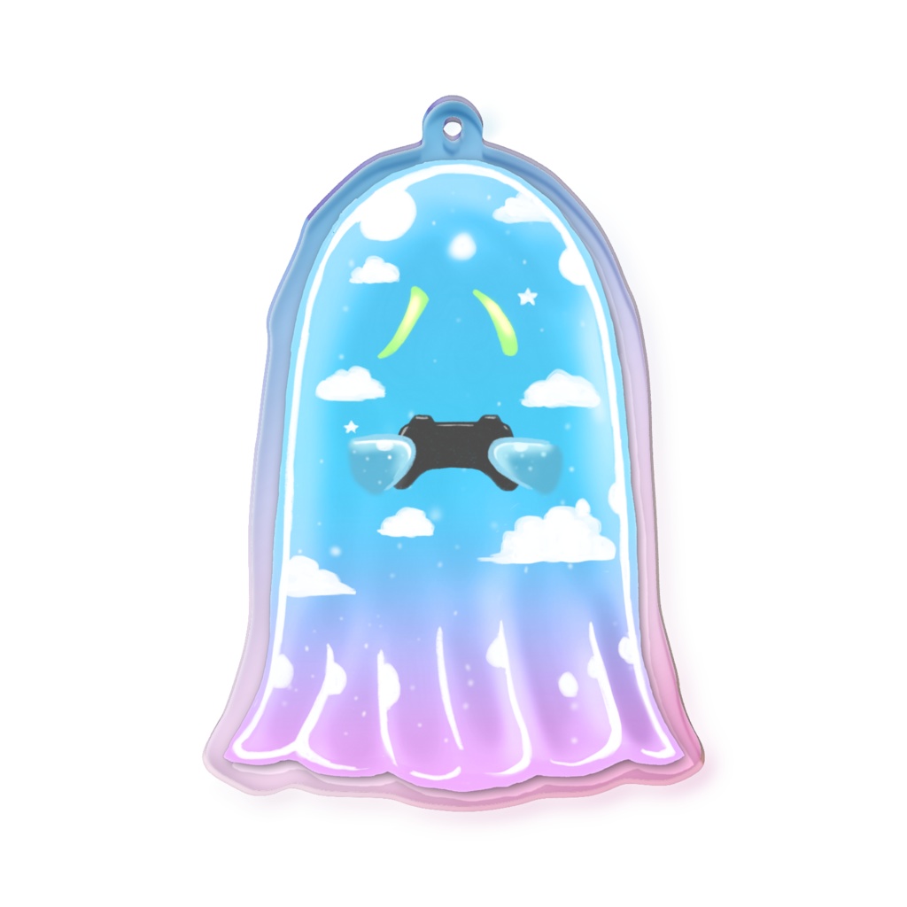 夏のよそ行き布オーロラアクリルキーホルダー