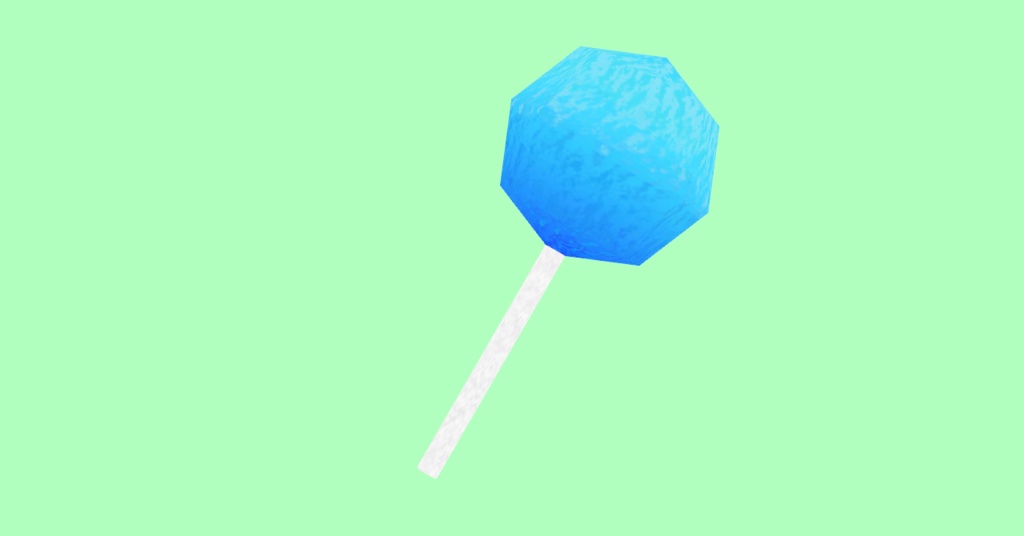 【3Dモデル】レトロスタイルなアイスキャンディ