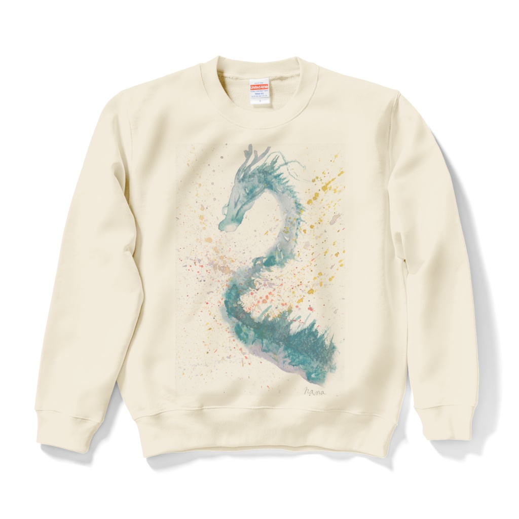 青龍（緑龍）スウェット ナチュラル Ｓ/M/L/XL